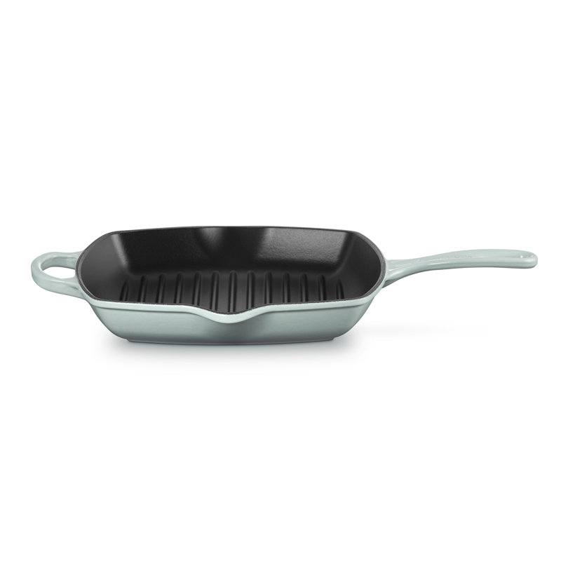 Le Creuset Cast Iron Square Grillit 26cm, Sea Salt