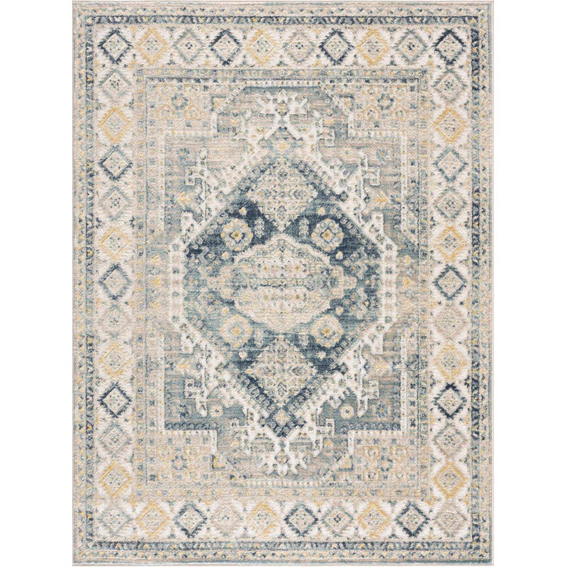Brenda Moroccan Beige Area Rug, Rectangle 2' x 3'