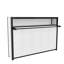Lit escamotable simple avec tablettes, lit mural en métal au design pliable et peu encombrant, blanc-1523032233