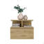 Table de chevet flottante H 12 po, murale avec tiroir simple et tablette à 2 niveaux-556225295