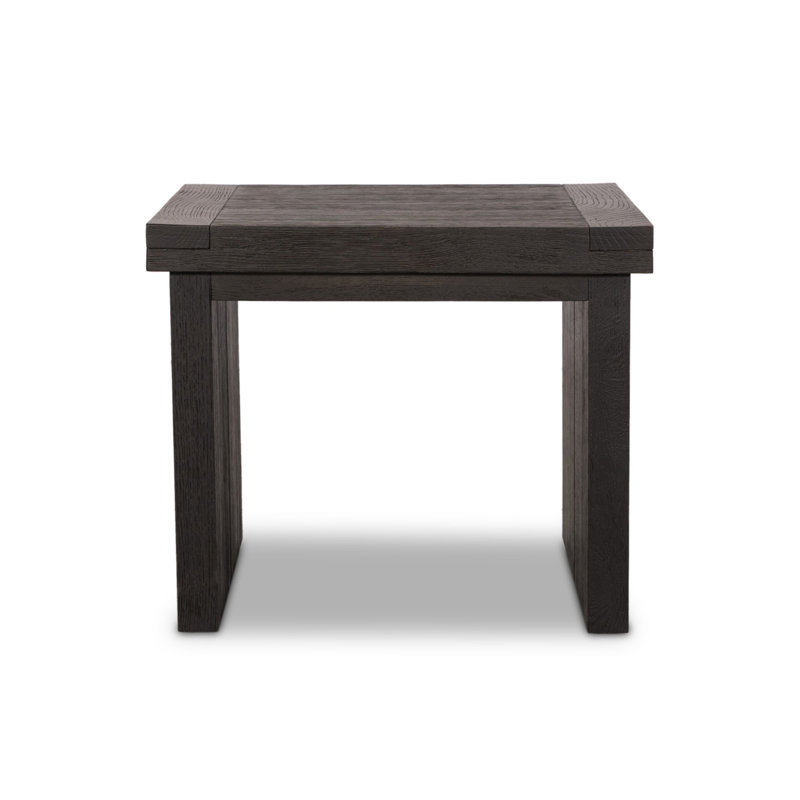 Warby Solid Wood End Table, Black