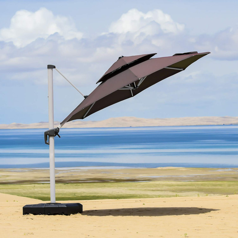 Johnathon 335cm Cantilever Parasol, Coffee