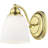 5.5" Wall Sconce with White Glass - Elegant Light Fixture-1793788457