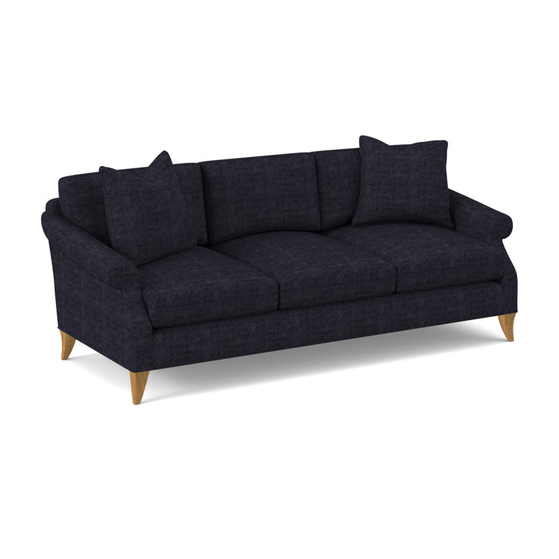 Turner Upholstered 86'' Sofa, Amber, Venice Navy 100% Polyester