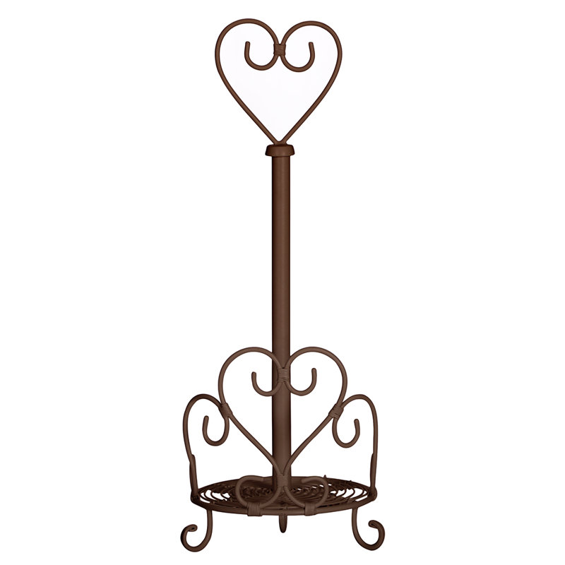 Metal Paper Towel Holder, Brown