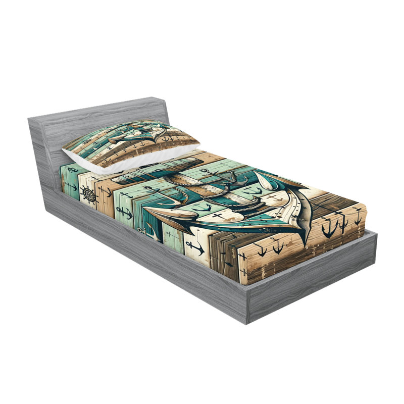 Ensemble de draps en microfibre Anchor, Simple