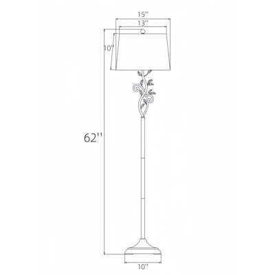 Grinstead 62" H Leaf Floor Lamp