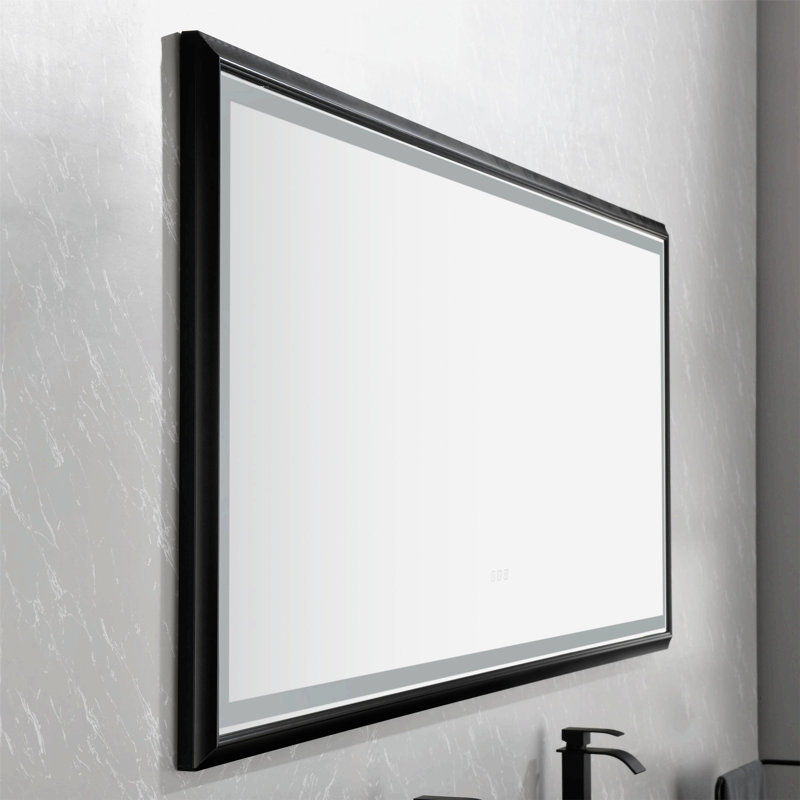 Miroir mural Daesia, Noir, noir, noir, noir, 38 po x 88 po