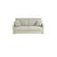 Canapé-lit à accoudoirs carrés en cuir véritable à grain carré de 77 po avec matelas en mousse à mémoire de forme Adalise Italian-1011762541
