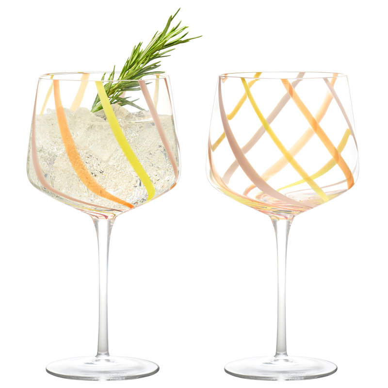 Burgundy Wine Glasses, Citrus