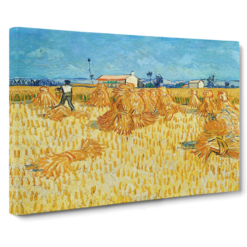 Harvest In Provence by Vincent Van Gogh - Wrapped Canvas, 40cm H x 60cm W x 3cm D