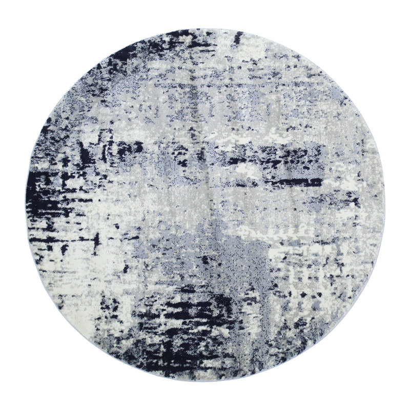 Kelson Abstract Indoor Rug, Round 4'5"