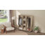 HOMCOM Mobile Double Open Wardrobe w/ Clothes Hanging Rail Colthing Natural