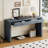 Curved Console Table With Storage, Wooden Entryway Table With 2 Drawers, Rustic Console Tables For Entryway, Hallway, Living Room-261991318