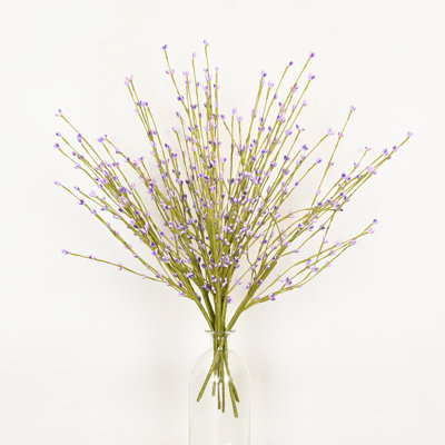 Ensemble de 12 branches de baies artificielles 20 "pour remplisseur de vase, longue tige de style campagnard pour table de mariage