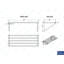 AmGood 18 in. x 48 in. Stainless Steel Tubular Wall Shelf