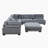 Brinsley 135”W Modern Track Arm Modular Sectional Sofa-1017584005