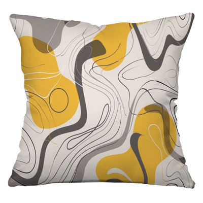 Cotton Blend Reversible Throw Pillow