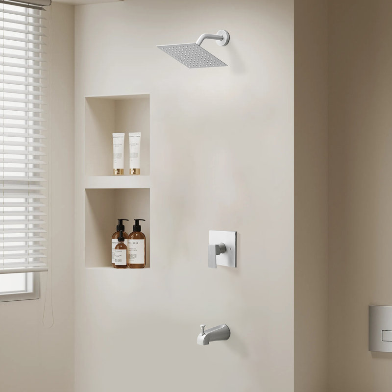 Shower Head Systems Wall Mounted Shower, Brushed Nickel