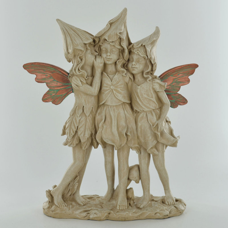 Ron Fairies Weather Resistant Resin Garden Statue