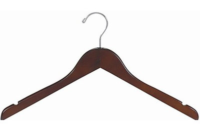 Cintre en bois profilé pour robe / chandail / chandail