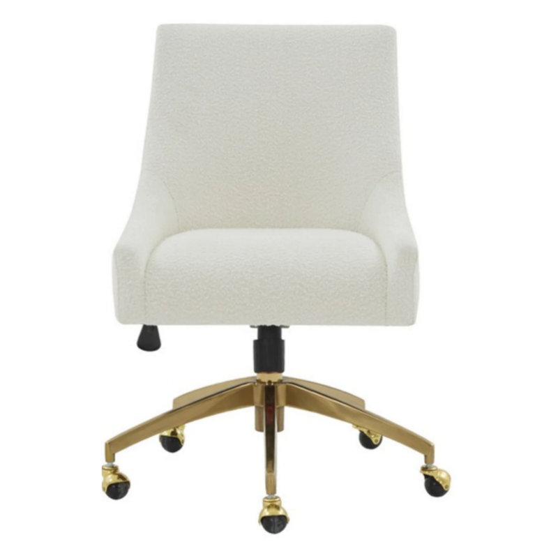Chaise d'appoint pivotante rembourrée Arigato