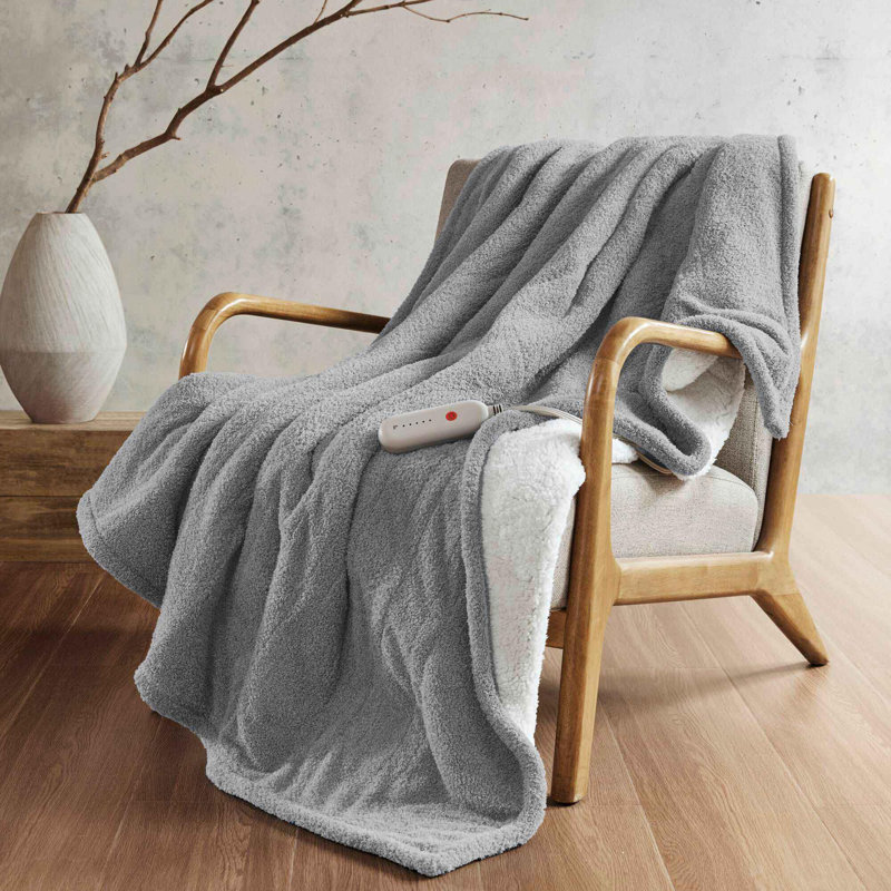 Jeté chauffant 50 x 60 po Dream, Gris