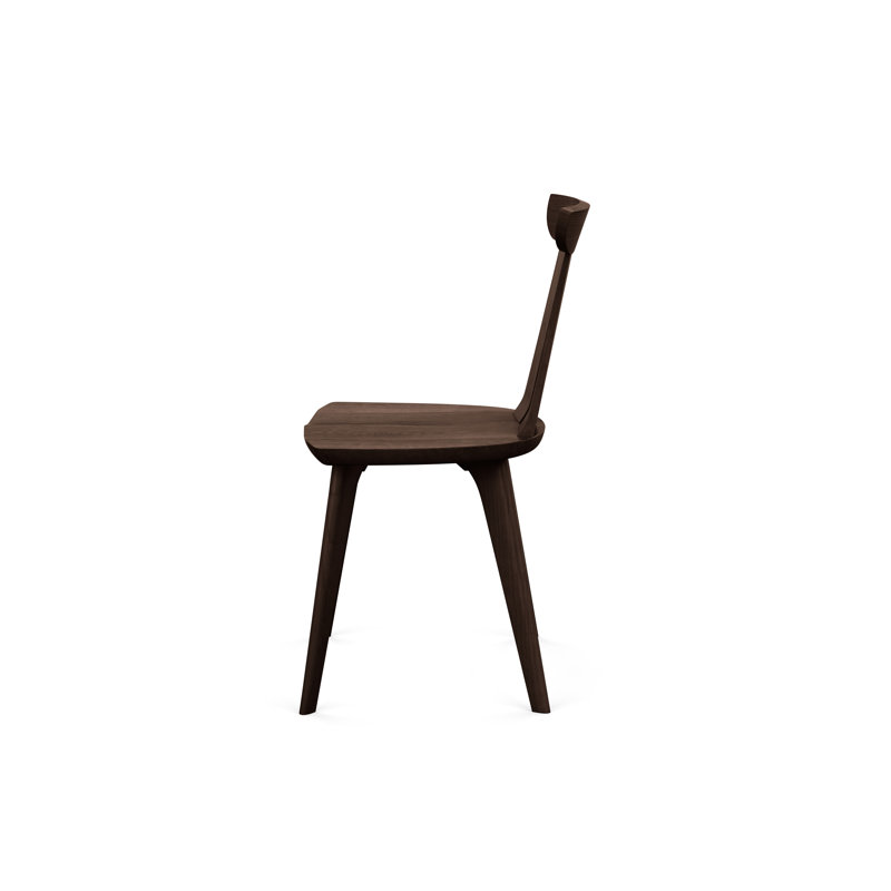 Estelle Solid Wood Dining Chair, Smoke Cherry