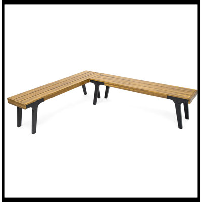 Mirandah Wood Outdoor Bench