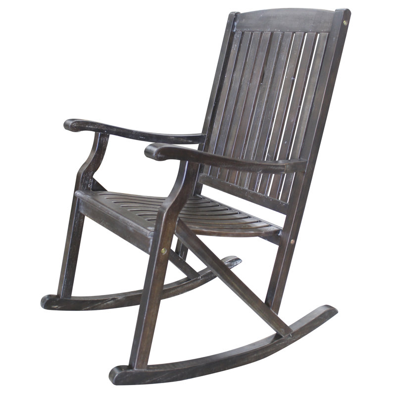 Chaise berçante simple Sequoia - Gris délavé