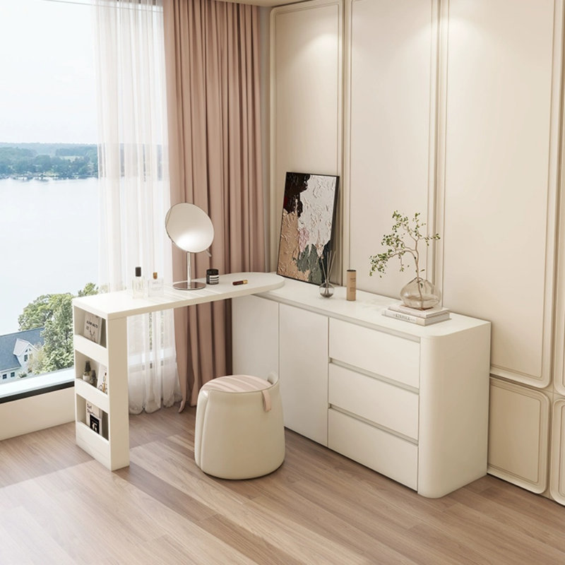 Commode créative rétro, Crème / blanc