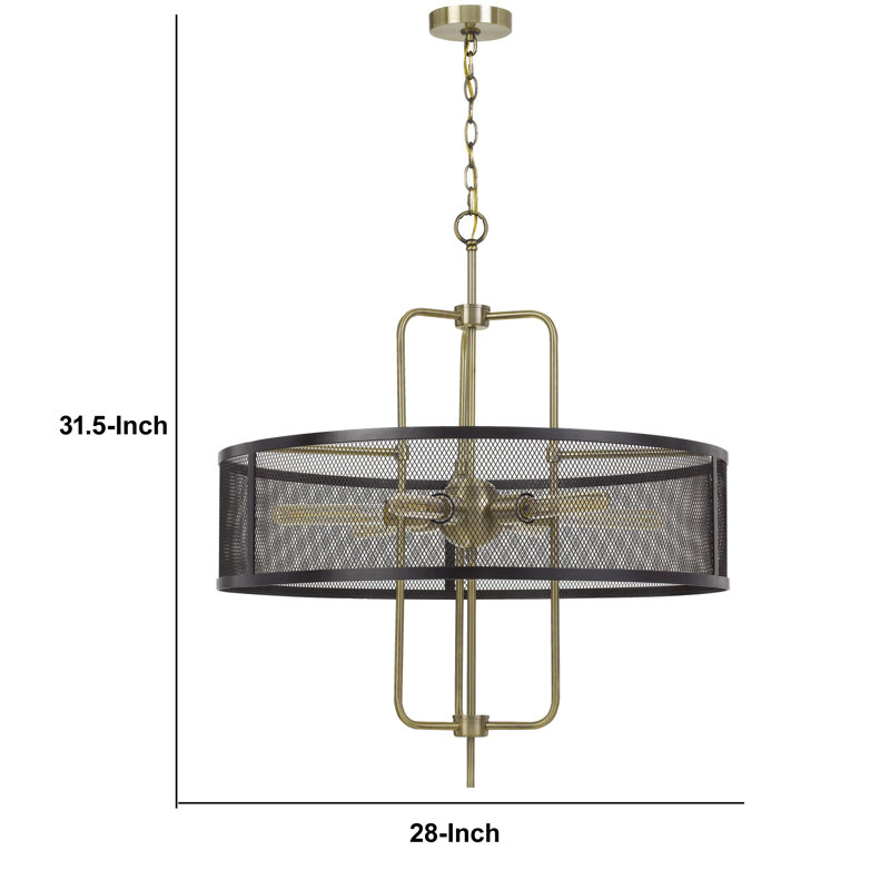 6 - Light Drum Chandelier