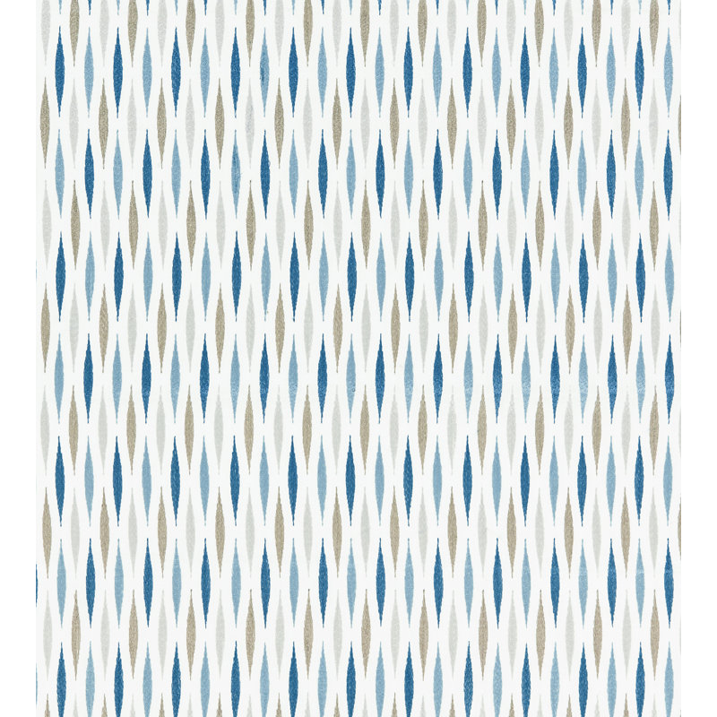 Breeze Cascade Embroidery Fabric, Bluestone