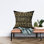 Dots on gold - 26"x26" Throw pillow - Poly twill - Print on demand