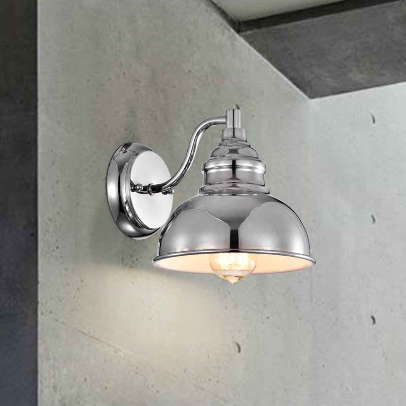 Lund Armed Sconce, Chrome
