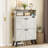 16-18 Pair Flip-Lid Barn Style Shoe Storage Cabinet with Disinfection Function-970153680