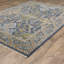 Tapis traditionnel bleu / vert en laine fabriqué à la main Gowen-693763529