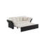 Canapé-lit en velours capitonné avec 2 coussins moelleux-1483533300