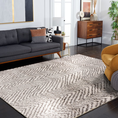 Tapis ivoire / gris Adessa