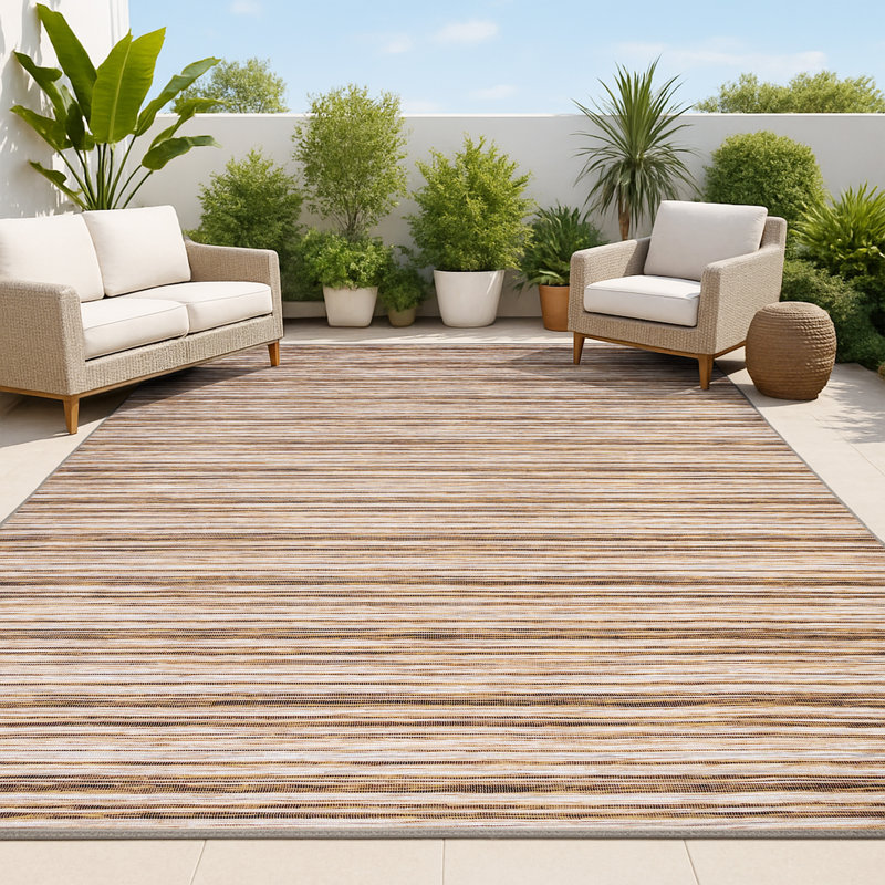 Tapis intérieur / extérieur Amoroso, Rectangle 7 pi 8 po x 10 pi