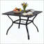 Table de bistro en métal et acier