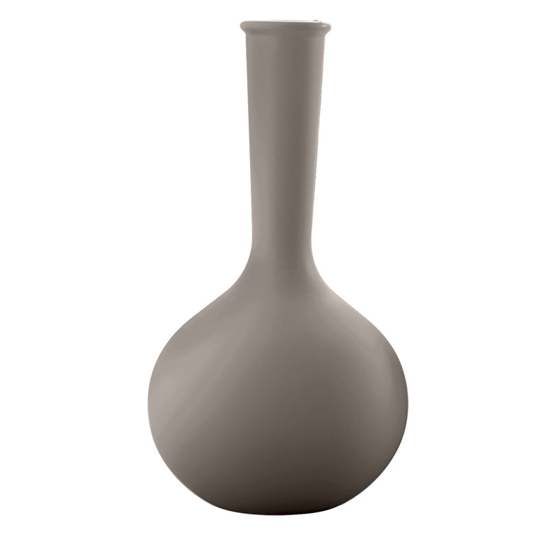 Vase de plancher en résine Chemistubes, H 39,25 po x l 21,75 po x P 21,75 po, Taupe