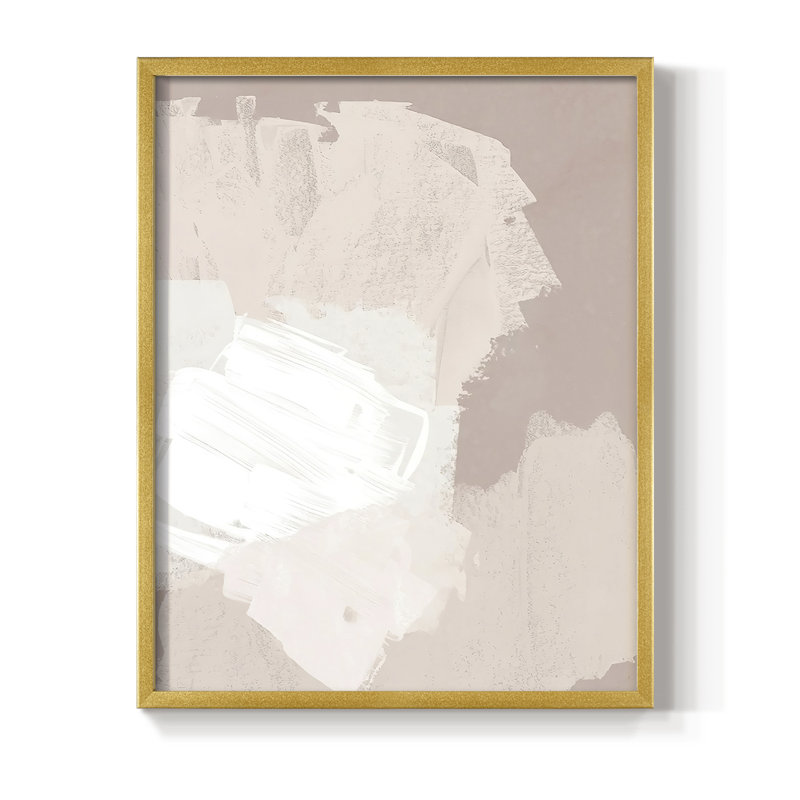 Cloud Slate I, reproduction encadrée - bois massif, H 14 po x l 11 po, Or