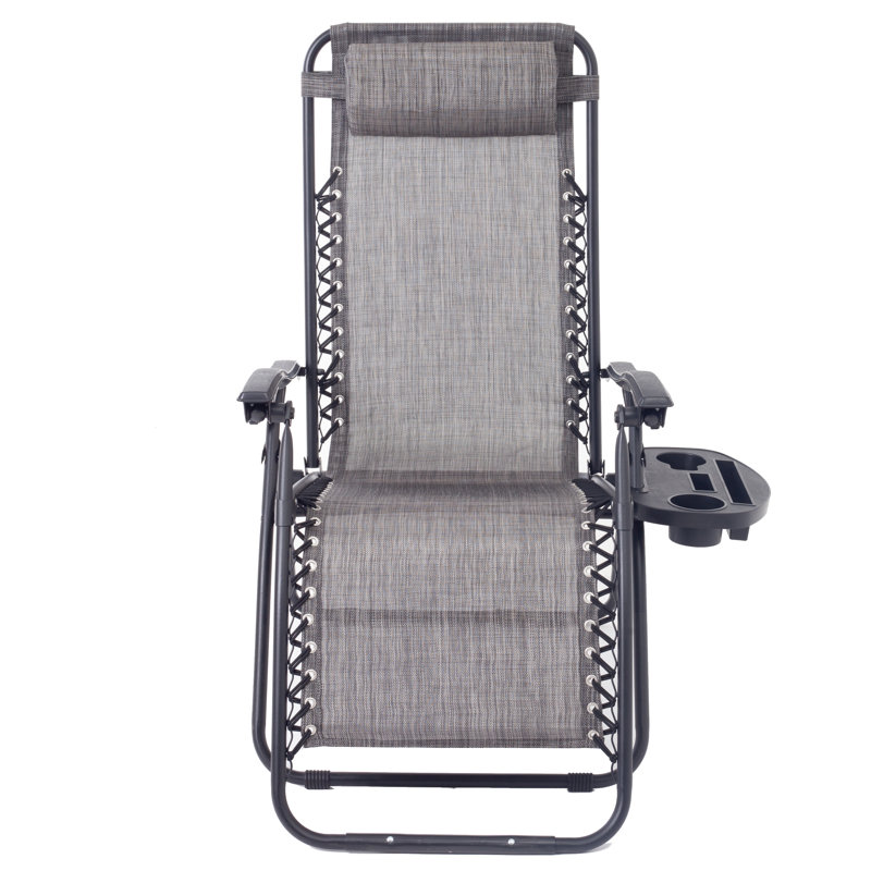Fauteuil inclinable zéro gravité avec coussin Medway, Gris