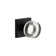 Viaggio Quadrato Hammered Texture Rosette Single Dummy with Circolo Crystal Knob