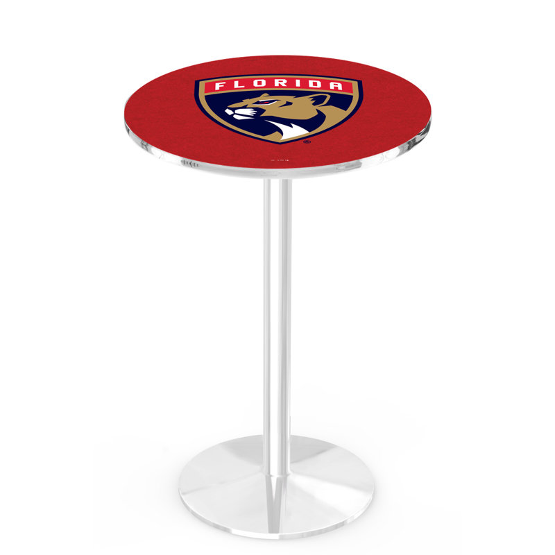 Table de salle à manger 30 po NHL, Chrome, Florida Panthers