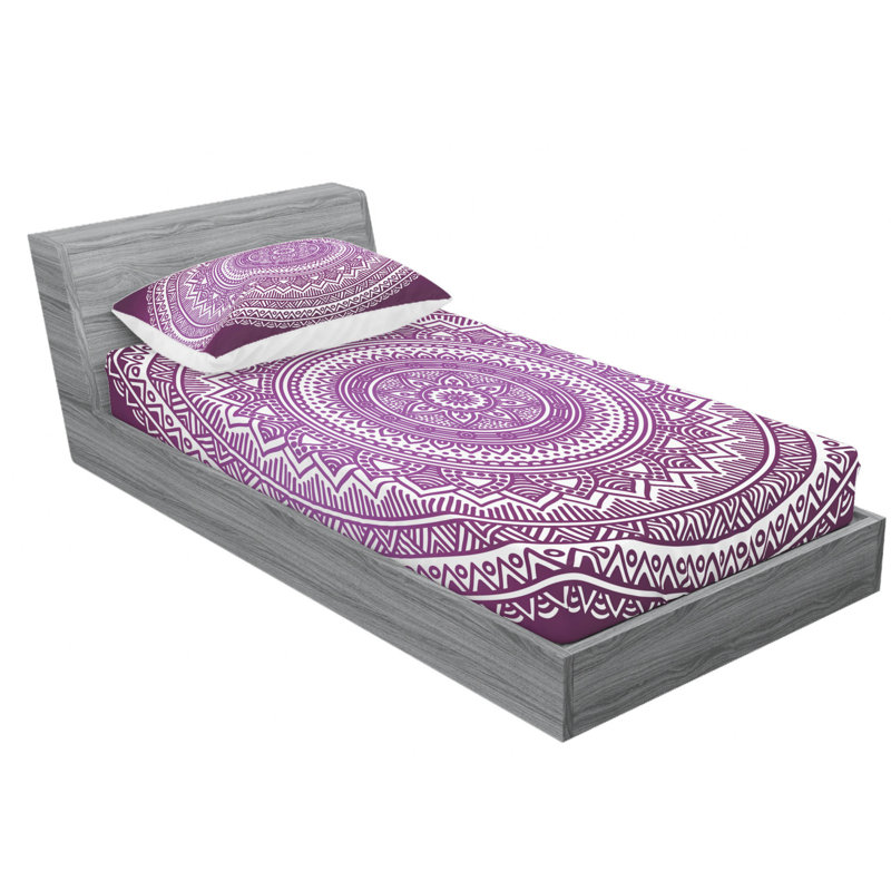 Microfiber Sheet Set, Twin XL Sheet Set with 1 Pillowcase, Purple
