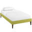 Lit en tissu de polyester et bois avec pieds fuselés carrés Sharon-114939756-114939664