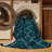 Machine Washable Trellis Blue Area Rug-229062679