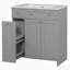Ensemble de meuble-lavabo simple 30 po avec plateau en céramique Tahirih-668049449